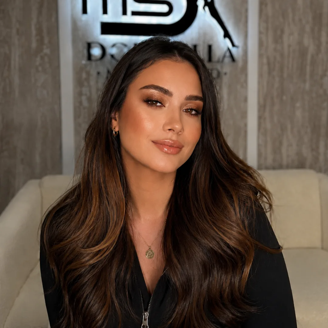 Signature makeup style at Doncella studio