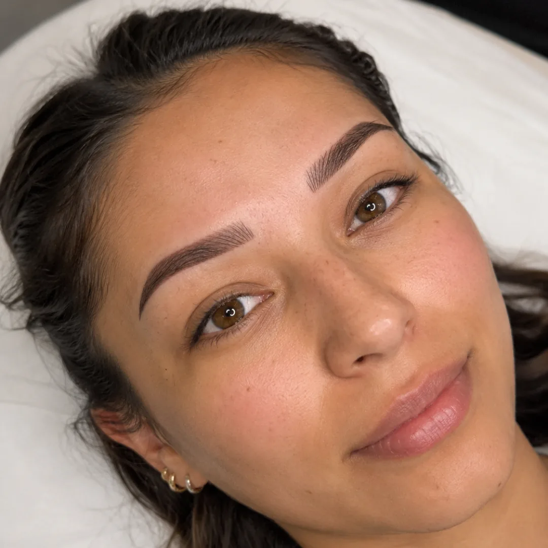 Combo brows micropigmentation result at Doncella