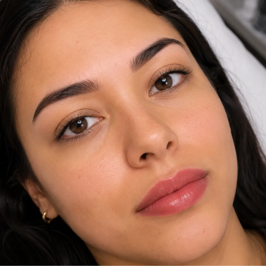 Lip blush micropigmentation result at Doncella